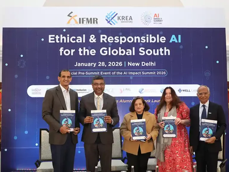 India AI Summit | IFMR–Krea University Convene Dialogue on Ethical & Responsible AI Leadership for the Global South